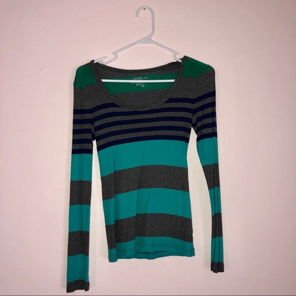 Old Navy Colorful Striped Long Sleeve Top XS - Picture 2 of 4